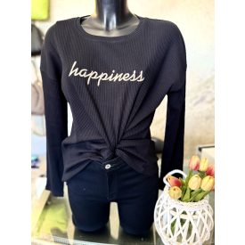 Happiness felső fekete