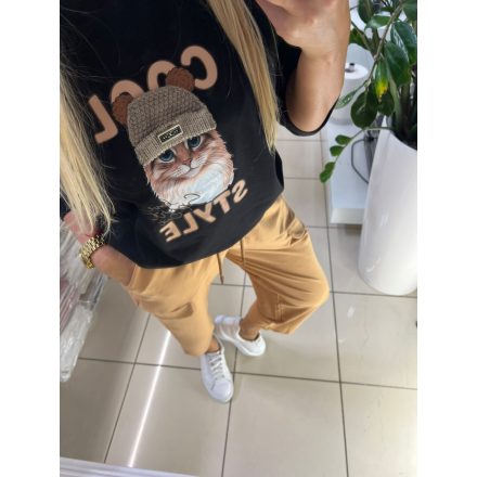 Megi new Cica felső fekete