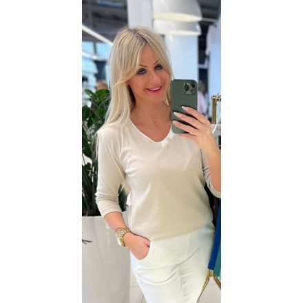 Megi 2026 Leona felső bézs