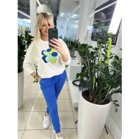 Megi 2026 Vera felső fehér-kék