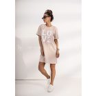 Love yourself tunika bézs