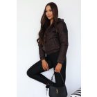 UPL kabát kapucnis csoki