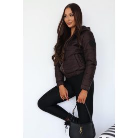 UPL kabát kapucnis csoki