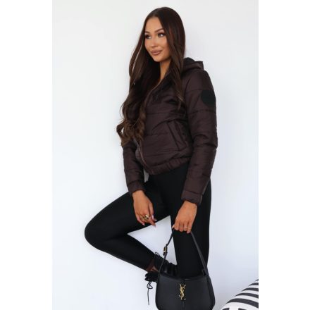 UPL kabát kapucnis csoki