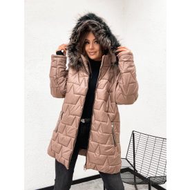 Viktória kabát világosbarna