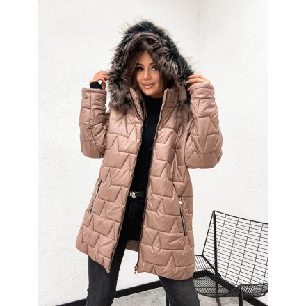 Viktória kabát világosbarna