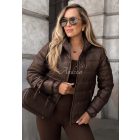 UPL kabát new kapucnis csoki