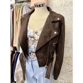 Mariann velúrkabát csoki