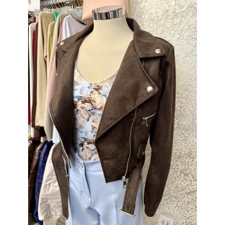 Mariann velúrkabát csoki